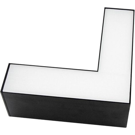TrAdE Shop Traesio - Lampada Di Raccordo Connettore A L Per Lampadario 12w Luce Selezionabile Cct Ll57-l-3c - Nero (1/5)