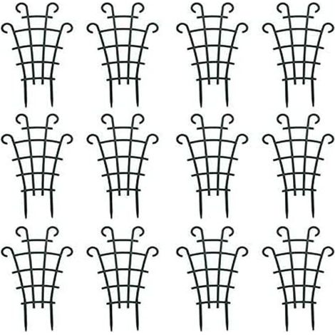 Set di 8 mini tralicci rampicanti per piante da giardino, supporti impilabili per vasi di piante rampicanti, fiori e ortaggi.