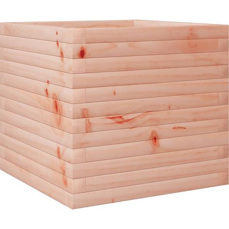 Vassoio per fioriera aiuola rialzata piante fiori terrazza giardino 50 x 50 x 45,5 cm legno massello di abete Douglas marrone 020037638