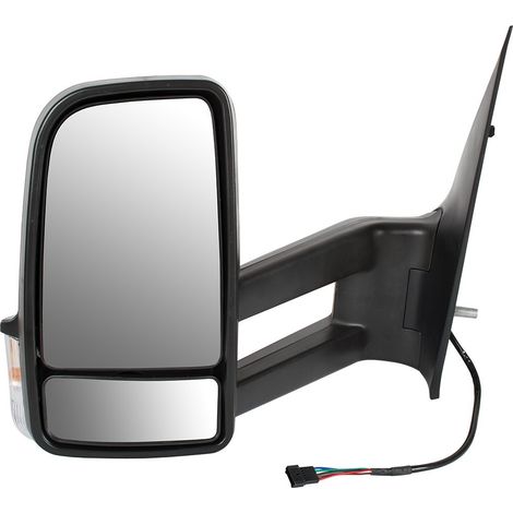 VW Crafter 2005 – elektrisch beheizbarer Außenspiegel, langer Arm, 25 cm, links
