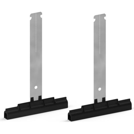 Attache tablier souple à clipper pour lame de 14 mm – Tube ZF – Capacité de levage 5 kg par attache – Lot de 2 unités (1/3)