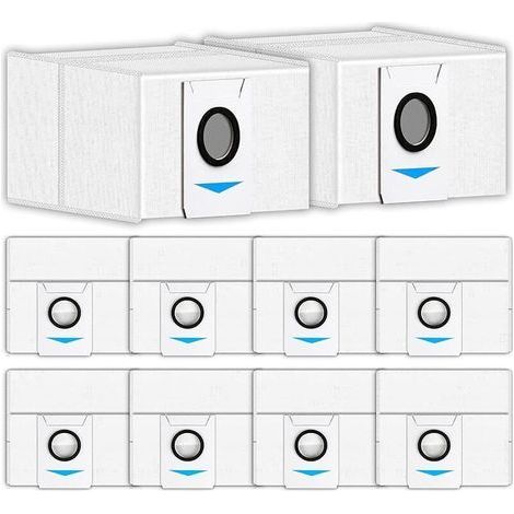 (10 pièces) Sacs aspirateur de rechange pour ECOVACS DEEBOT X1 OMNI X1 PRO OMNI X1 OMNI T10 OMNI, sacs filtrants compatibles avec (1/5)