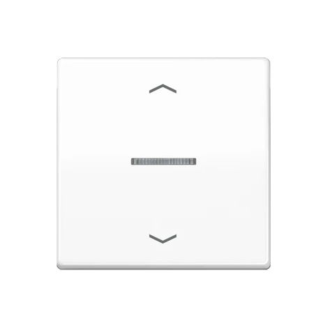 JUNG HOME Pulsador simple, con símbolos de flecha, con guía de luz, Duroplast, serie A, blanco alpino BT A 17101 P WW