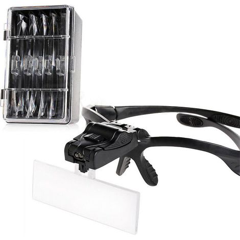 Loupe de bijoutier avec serre-tête et éclairage LED - FFY (1/5)