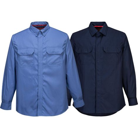 Camicia da lavoro ignifugo Portwest Bizflame Work FR69 - XXXXL - Blu notte