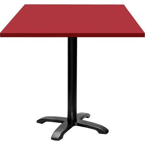Table 70 x 70 cm - modèle Bazila rouge