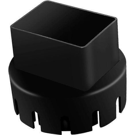 Dachrinnen-Fallrohr-Adapter (2" x 3" quadratischer Dachrinnen-zu-Abflussrohr-Adapter) passend für 3" oder 4" Außenrohre (1/5)