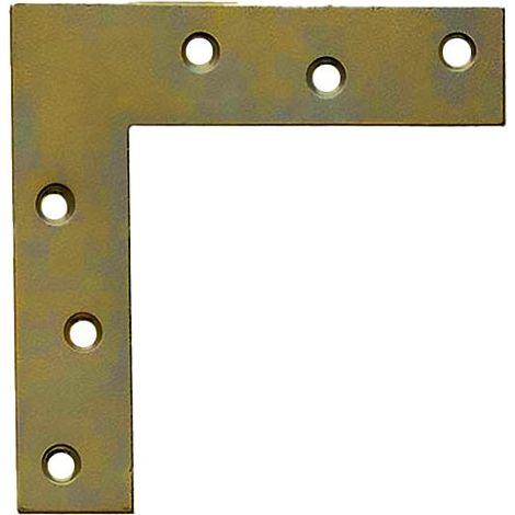 Cornière de renfort ronde 80x80 mm, 50 pièces, acier haute résistance - MARQUE