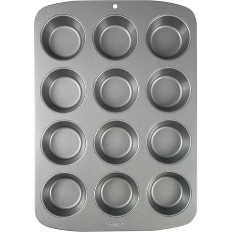 1 Moule Muffins, Acier Au Carbone, Revêtement Anti-adhérent, 12 Alvéoles, Cuisson Uniforme, Pour Pâtisserie (1/5)