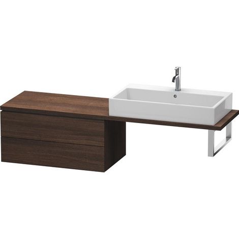 Meuble bas console L-CUBE 400x820x477mm châtaignier