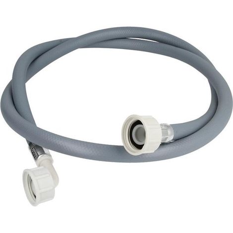 Tuyau d'alimentation pour machine à laver, 1,50 m, droit 3/4" - coudé 3/4"