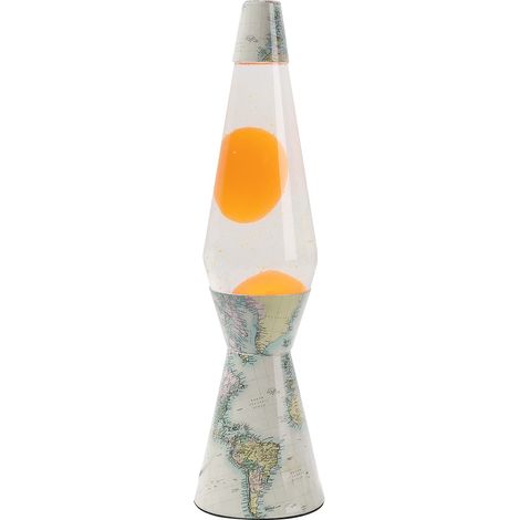 I-TOTAL® - Lampada Lava, effetto bolle, lava lamp colorata (Old Map) (1/3)