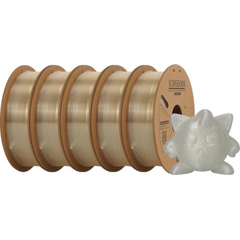 Filamento para impresora 3D, material PETG, fácil de usar, PLA-Transparente (1/2)