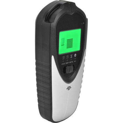 Détecteur de montants muraux 4 en 1 avec étalonnage automatique, écran LCD et technologie de capteur. Argenté. (1/5)