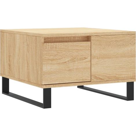 Maison Exclusive - Couchtisch Sonoma-Eiche 55x55x36,5 cm Holzwerk
