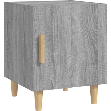 Maison Exclusive - Nachttisch Grau Sonoma Holzwerkstoff