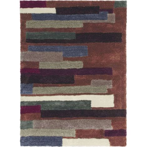Tapis danse 8104 multicolore chocolat - 120 x 180 cm (1/2)