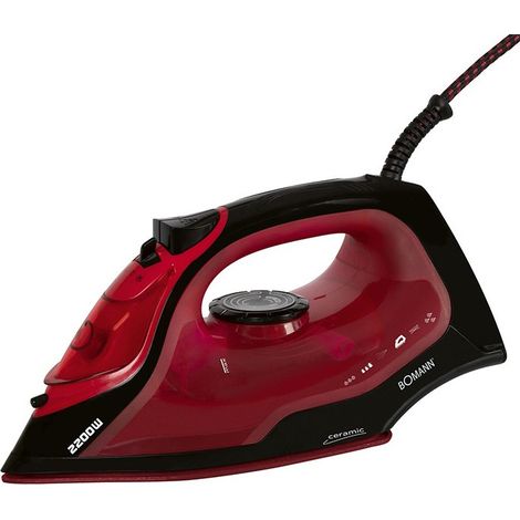Fer à repasser vapeur avec 7 fonctions 2200W Bomann DB 6035 CB Noir/Rouge (1/5)
