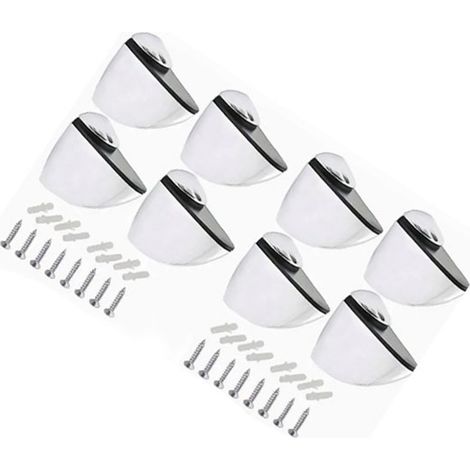 Lot de 8 pinces de serrage pour cadres et étagères en verre, en alliage de zinc, réglables, pour plaques stratifiées. Connecteur (1/5)