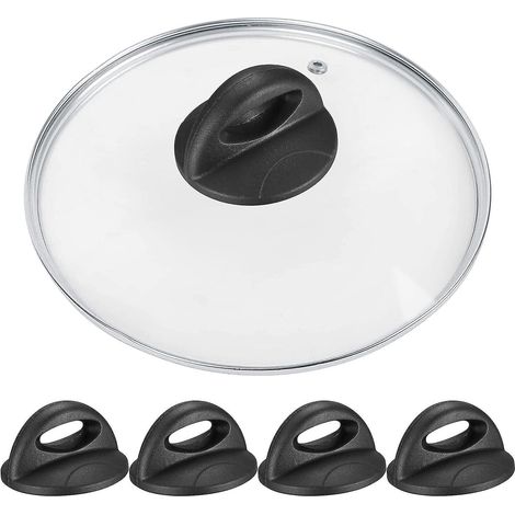 4 Pcs Boutons De Couvercle Poele, Casserole Couvercle Boutons, Bouton De Remplacement De Couvercle Cuisine Pour Couvercle Verre, Poigne De Couverc (1/5)