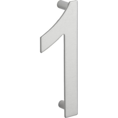 Chiffre 1 à visser, inox, H.100mm - (1/3)