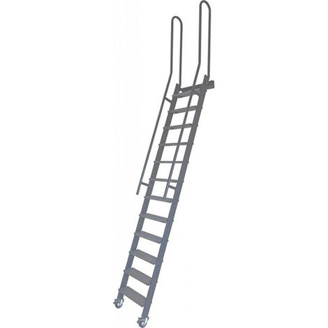 Stahl-Raumspartreppe Metallstufen- Geschosshöhe 2,50m - SSPFXL-263-G-RV