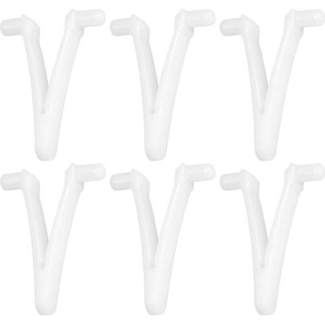 Pince Papillon de Piscine,6 pièces Pince de Fixation de Piscine en V, écumoire de Piscine V Clip de Remplacement pour Brosse de Spa de Piscine, écumeur de Feuilles, tête d'aspiration (1/4)