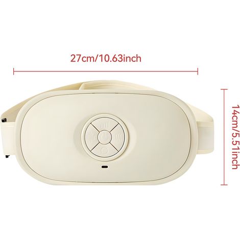 Masajeador abdominal inteligente con calor de luz roja y amasado 360° ABS blanco antiguo HOMVRA (1/5)