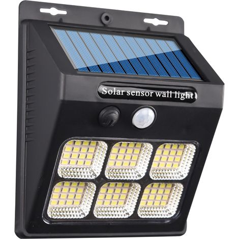 Projecteur Solaire Avec Détecteur De Mouvement - 96 LED - Pour Jardin Clôture Terrasse Porte D'Entrée - 1 Pièce (1/5)