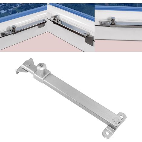Entretoise télescopique en alliage d'aluminium pour fenêtre, limiteur de tension pour porte et fenêtre à ouverture extérieure, boucle de positionnement de charnière, entretoise coupe-vent modèle 04 (1/5)