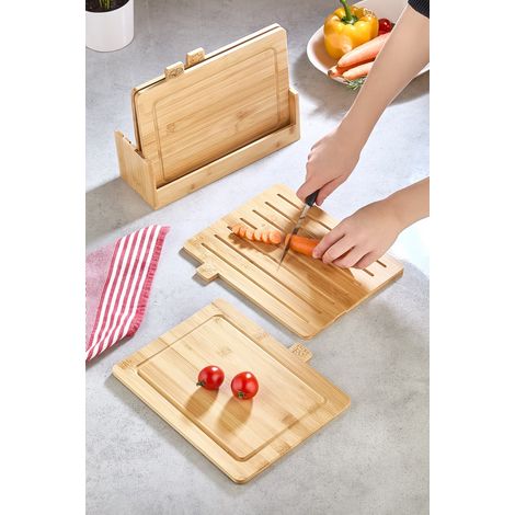 Tagliere di bambù, tagliere da cucina, tagliere di legno Board Wooden (1/3)