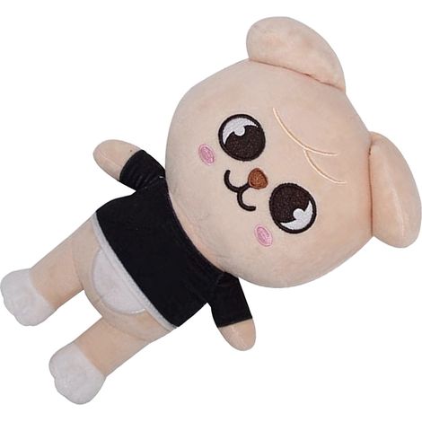 Peluche animal de dessin animé de 20 cm, expression mignonne, rembourrage en coton PP, douce et moelleuse, jouet pour chien (1/5)