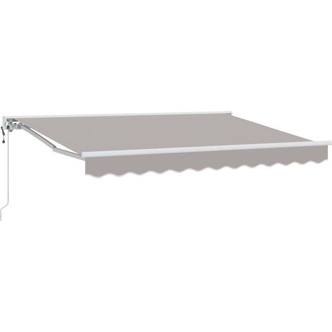 Maison Exclusive - Cadre d'auvent Gris clair 250 x 200 cm (1/5)