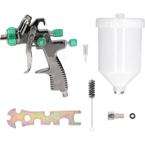 HVLP – ensemble de pulvérisateur de peinture, pistolet de pulvérisation automobile pour apprêt de voiture, pulvérisation de Surface de meubles, revêtements de Base de peinture murale (1/5)