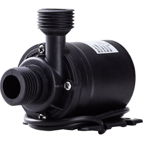 Bomba de agua sumergible sin escobillas de alto rendimiento y bajo nivel de ruido, 12 V, 800 L/H -Crezuo