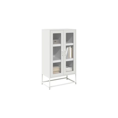 Buffet haut blanc 68x39x123 acier (1/5)