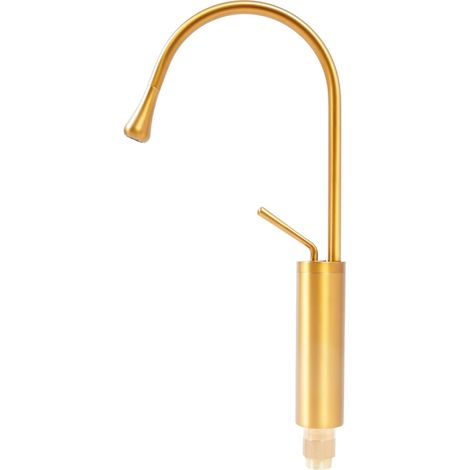 Mitigeur pour vasque - laiton - doré - surélevé - anti-fuite (1/5)