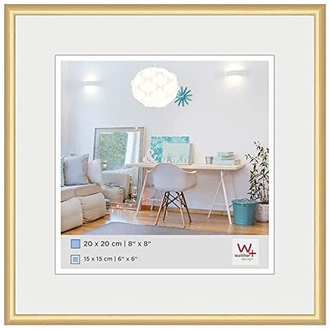 walther design KV220G Portafoto in plastica New Lifestyle, 20x20 cm, oro (1/5)