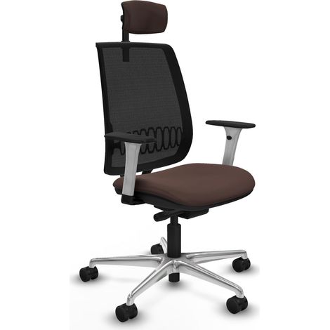 Silla de oficina piqueras y crespo Alares negro y cuero sintético (1/2)