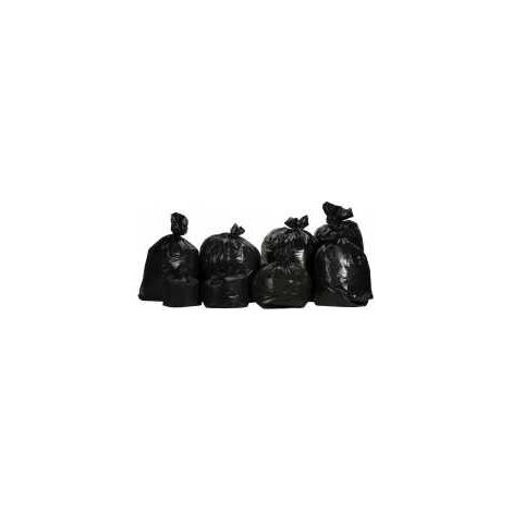 Sac poubelle 110l noir 30 microns le carton de 200 - PROMOSAC - Sac poubelle 110 litres