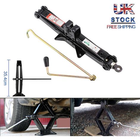 Trintion Scissor Jack 2 Ton Car Jack Kit Heavy-Duty Steel Lifting Jack with 85-400mm Lifting Range Essential Emergency Tool for Car Tire Repair and Changing (1/5)