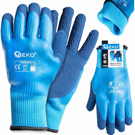 Guanti da lavoro impermeabili e isolanti taglia 9 /jersey - lattice/ (12/120) (1/5)
