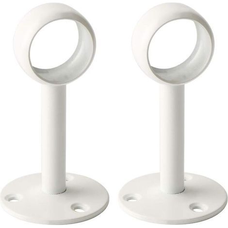 Support Tringle Plafond 25mm Support Acier Inoxydable pour Rideaux, Fixation de Tringles Ø25mm (1/4)