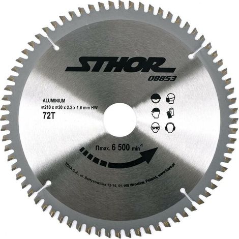 Hoja de sierra circular Sthor 08853 210 mm 72 dientes