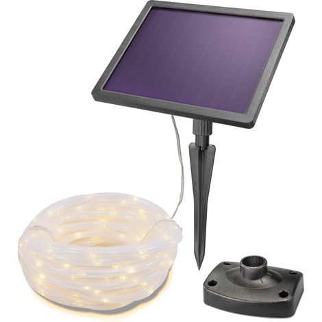 esotec Solar Lichterschlauch mit 200 warmweißen LEDs Lichterkette outdoor 102572