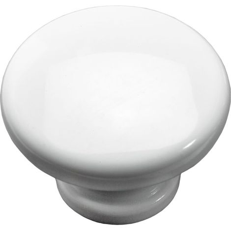 Hettich Möbelknopf Kunststoff weiß Ø 40,0 mm - 1 Stück Möbelbeschläge