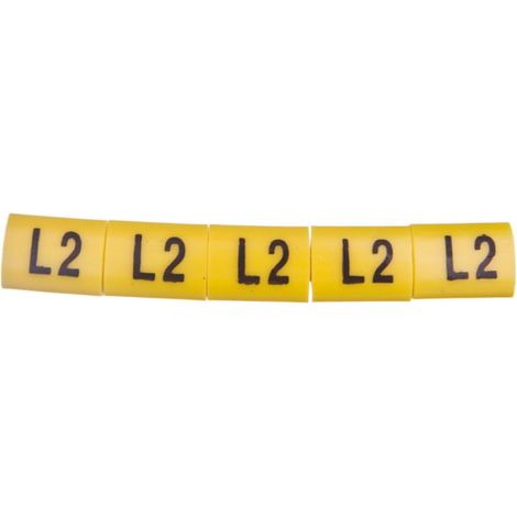Marcador de cables OZ-2/l2 amarillo E04ZP-01020404900 /100 unidades/