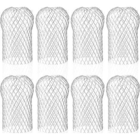 FENOPLASTICALot de 8 filtres de gouttière en aluminium – Protection contre débris – Dimensions 8.8x14.5cm – Réutilisables et durables (1/5)