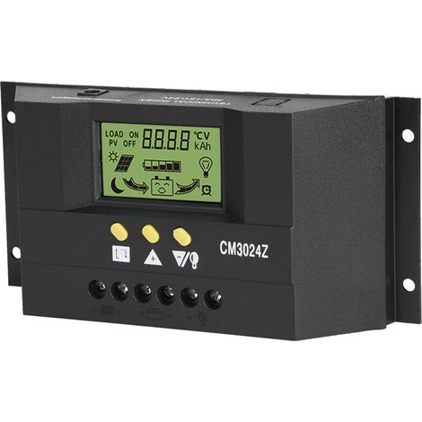 Intelligent PWM Solar Panel Charge Controller Regulator LCD Display 12V 24V 30A (1/5)