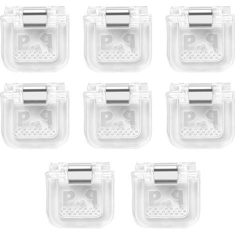 Lot de 8 pinces à ourlet réglables pour pantalons, pinces matelassées pour raccourcir jeans, ourlets de manches, serre-vêtements antidérapants pour vêtements, fixation temporaire, supports de tissu (1/5)